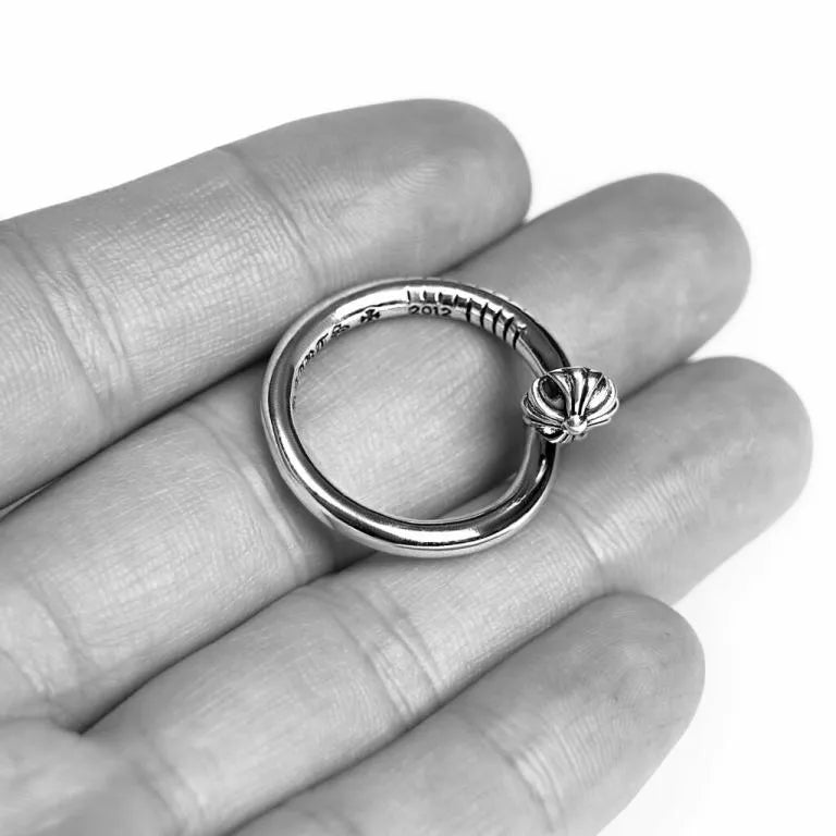 Chrome Hearts NAIL RING – CROSSBALL 56 - Chrome Hearts rings image 5