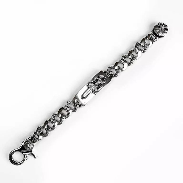 Chrome Hearts DAGGER ID FANCY LINK CLIP BRACELET 6 - Chrome Hearts bracelets image 4