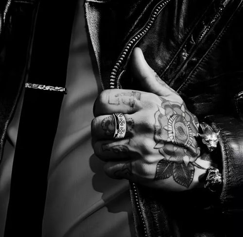 Chrome Hearts ETCHED PLUS BAND RING 2 - Chrome Hearts rings image 2