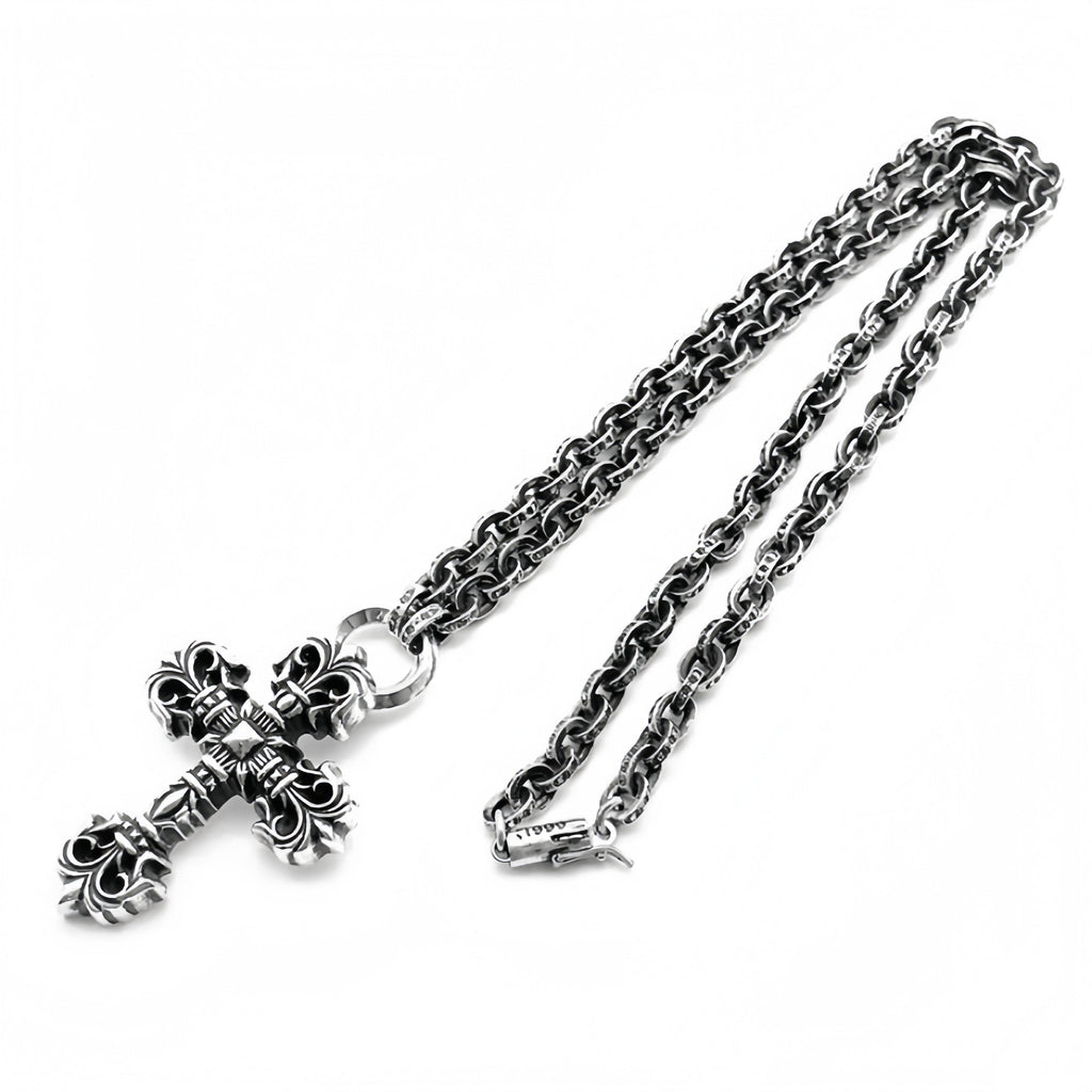 Chrome Hearts Paperchain Necklace With Dagger Pendant - Chrome Hearts necklaces & pendants image 1
