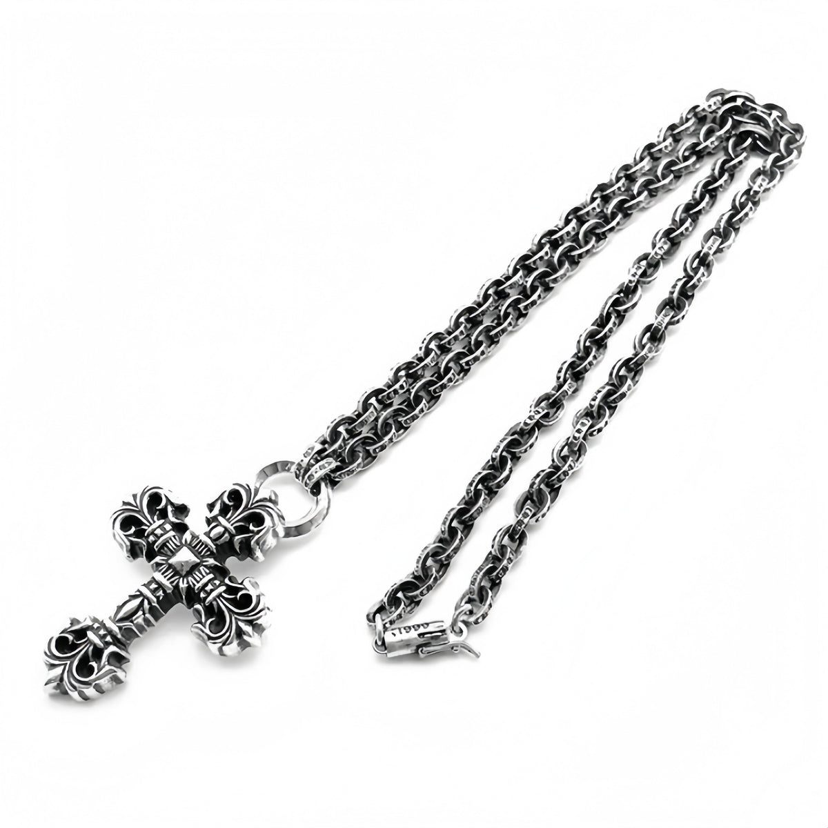 Chrome Hearts Paperchain Necklace With Dagger Pendant - Chrome Hearts necklaces & pendants image 1