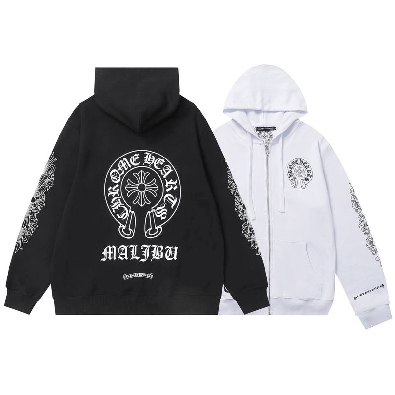 Chrome Hearts Zip-Up Hoodie 8515 - Chrome Hearts zip-up hoodies image 1