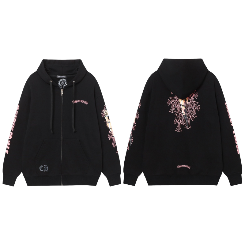Chrome Hearts Zip-Up Hoodie 8660 - Chrome Hearts zip-up hoodies image 1