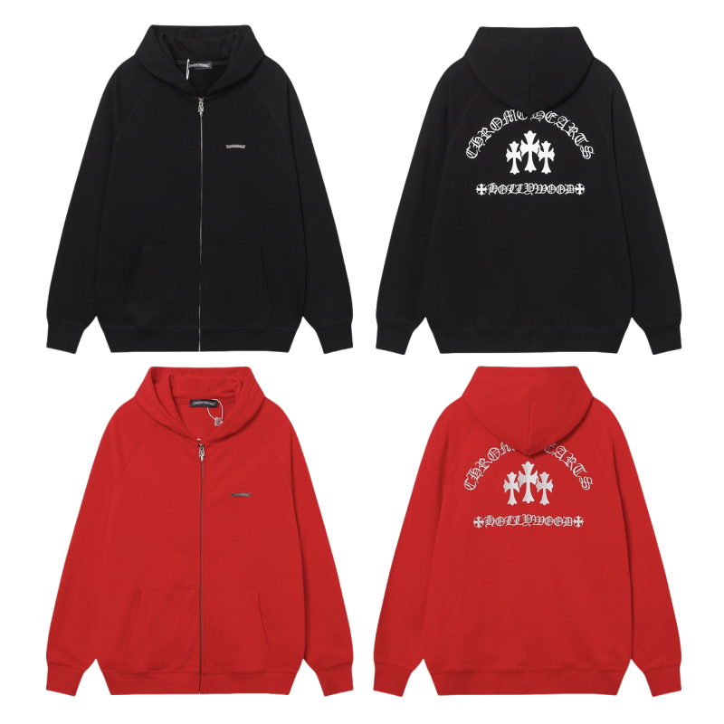 Chrome Hearts Zip-Up Hoodie 7019 - Chrome Hearts zip-up hoodies image 1