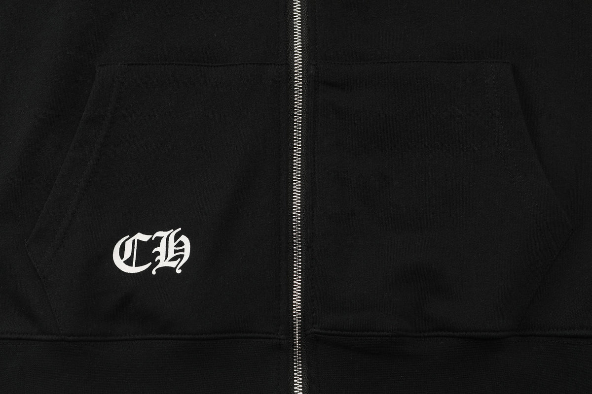 Chrome Hearts Zip-Up Hoodie -TQ72 - Chrome Hearts zip-up hoodies image 12