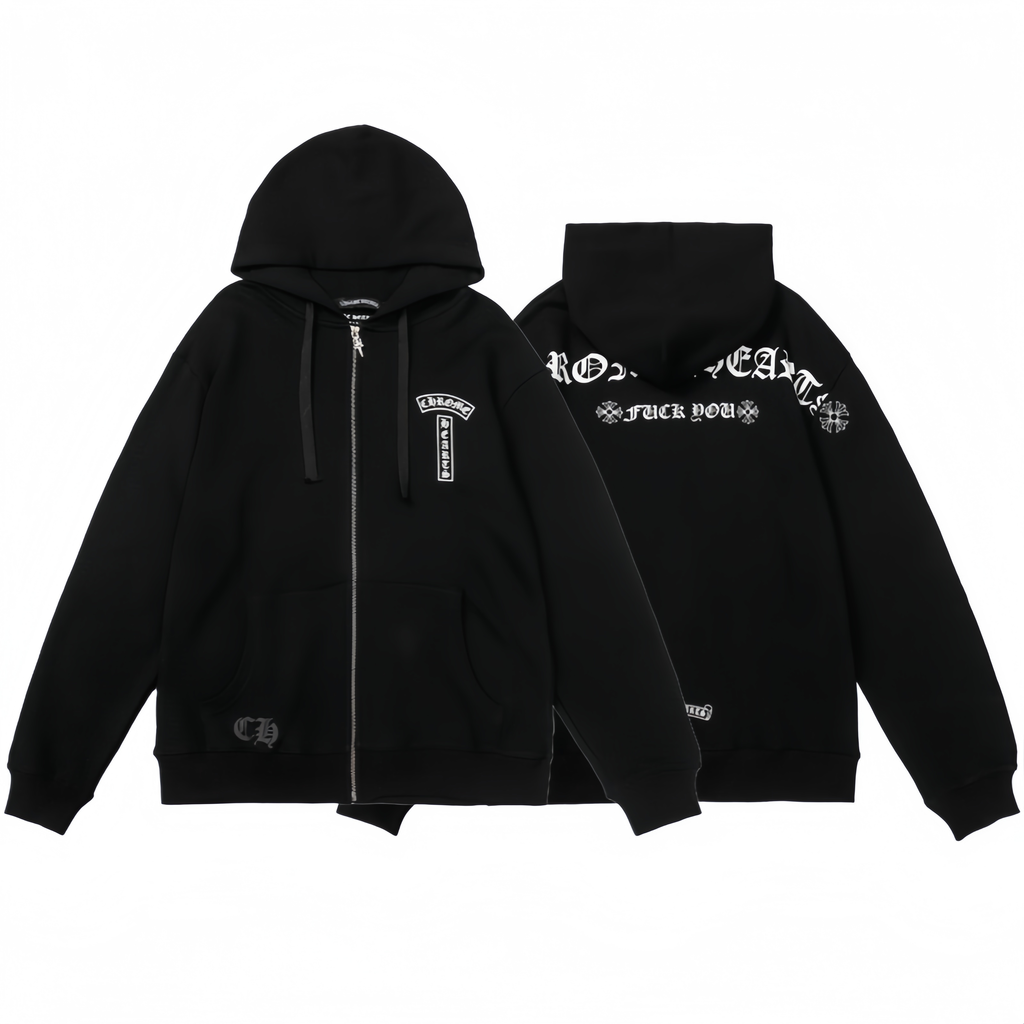 Chrome Hearts Zip-Up Hoodie -830 - Chrome Hearts zip-up hoodies image 1