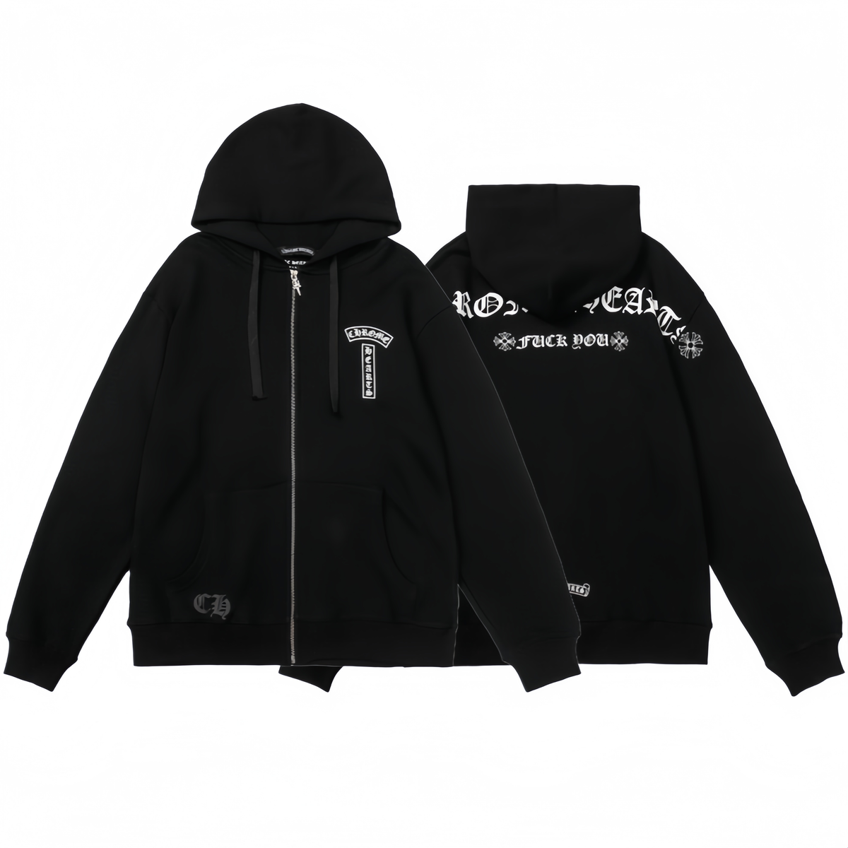 Chrome Hearts Zip-Up Hoodie -830 - Chrome Hearts zip-up hoodies image 1