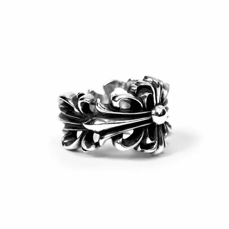 Chrome Hearts DOUBLE FLORAL RING 1 - Chrome Hearts rings image 4