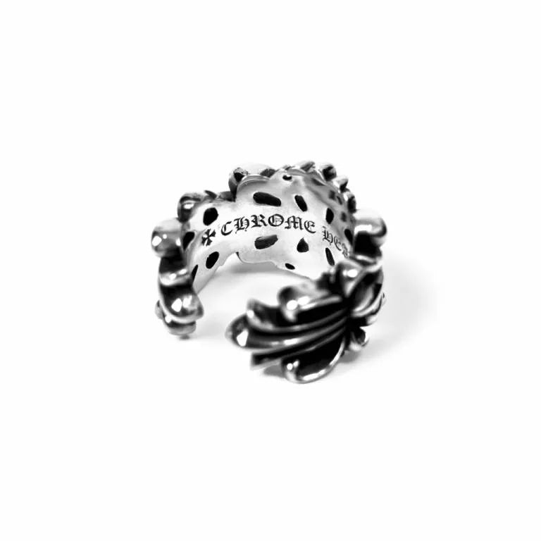 Chrome Hearts DOUBLE FLORAL RING 1 - Chrome Hearts rings image 6