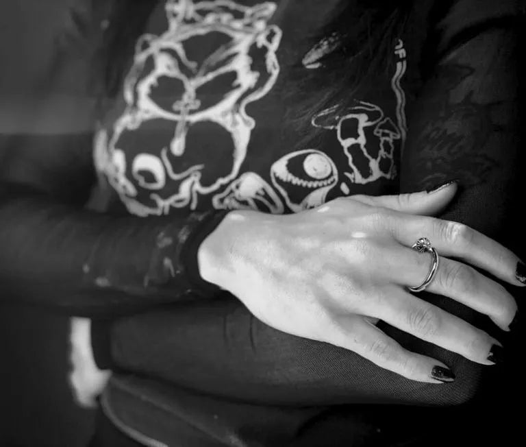 Chrome Hearts NAIL RING – CROSSBALL 56 - Chrome Hearts rings image 3