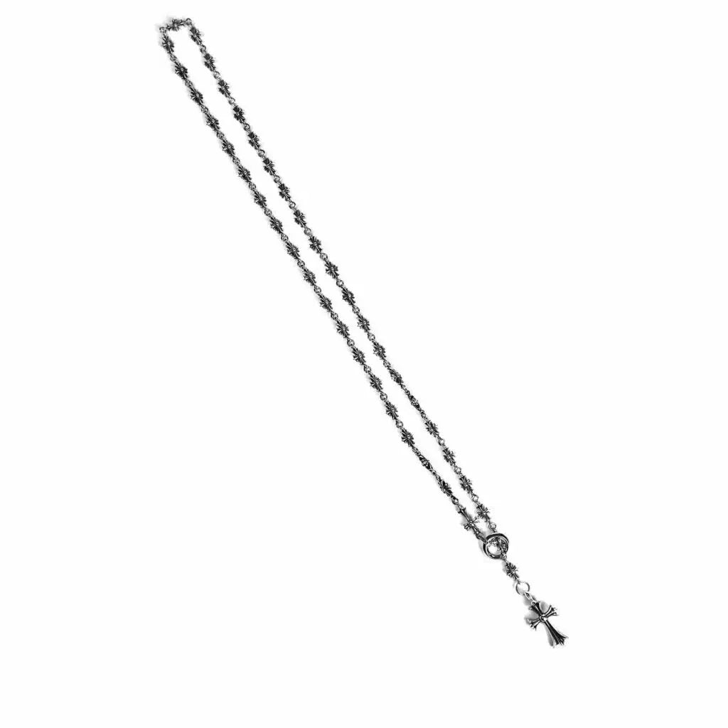 Chrome Hearts CROSS AND BABYFAT CHARM WITH TINY E CH PLUS CHALK CHAIN - Chrome Hearts necklaces & pendants image 7