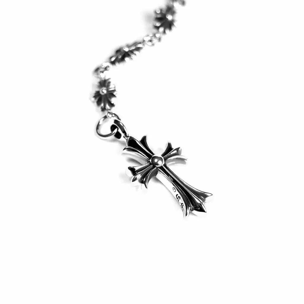 Chrome Hearts CROSS AND BABYFAT CHARM WITH TINY E CH PLUS CHALK CHAIN - Chrome Hearts necklaces & pendants image 5