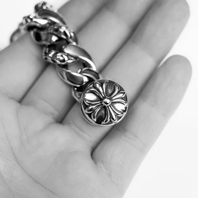 Chrome Hearts DAGGER ID FANCY LINK CLIP BRACELET 6 - Chrome Hearts bracelets image 7