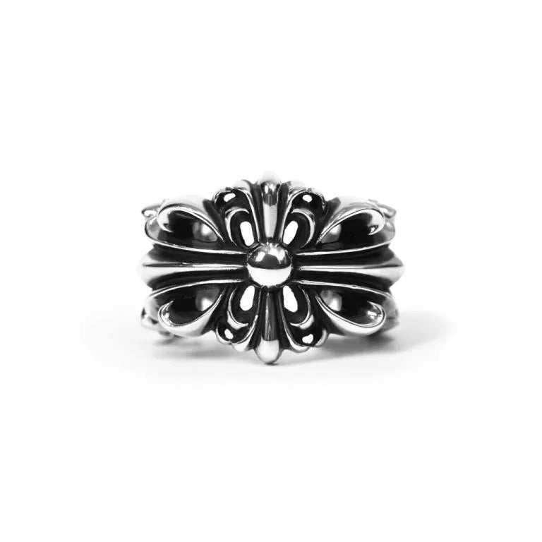 Chrome Hearts DOUBLE FLORAL RING 1 - Chrome Hearts rings image 1