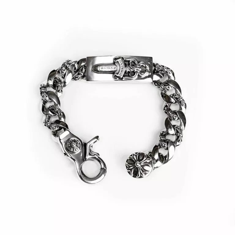 Chrome Hearts DAGGER ID FANCY LINK CLIP BRACELET 6 - Chrome Hearts bracelets image 1