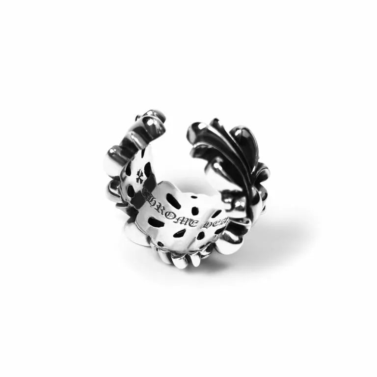 Chrome Hearts DOUBLE FLORAL RING 1 - Chrome Hearts rings image 7
