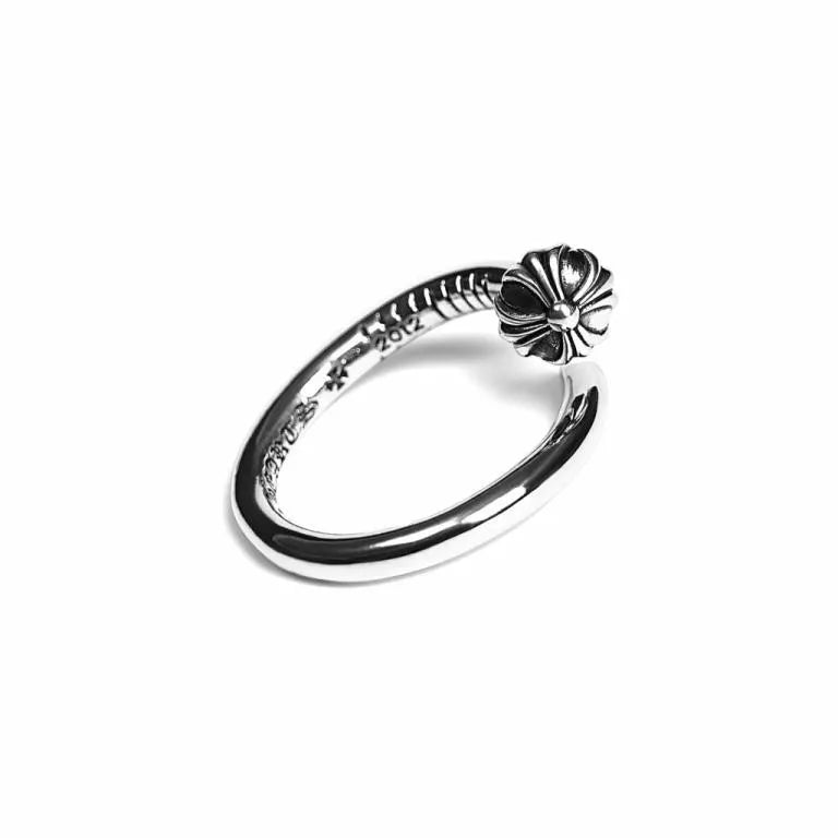 Chrome Hearts NAIL RING – CROSSBALL 56 - Chrome Hearts rings image 1