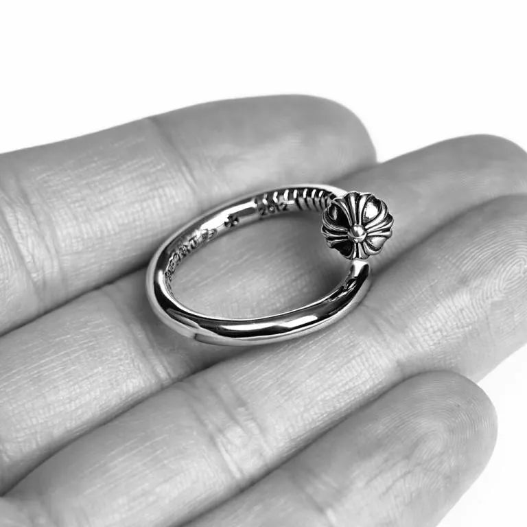 Chrome Hearts NAIL RING – CROSSBALL 56 - Chrome Hearts rings image 7