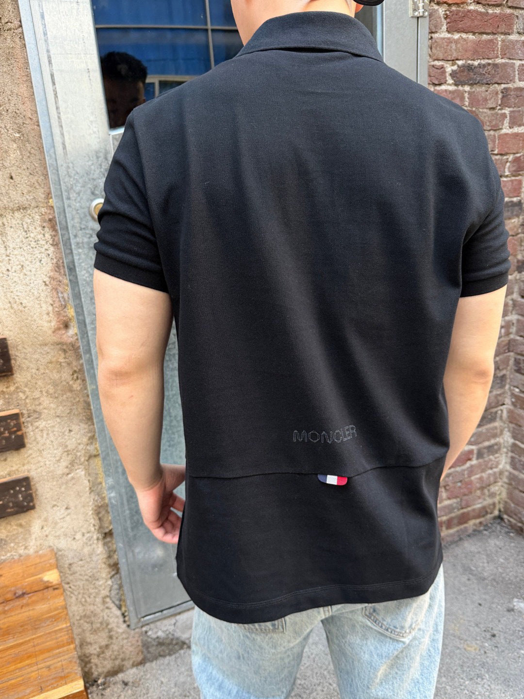 Moncler Embroidered Polo Shirt - Black - view 10