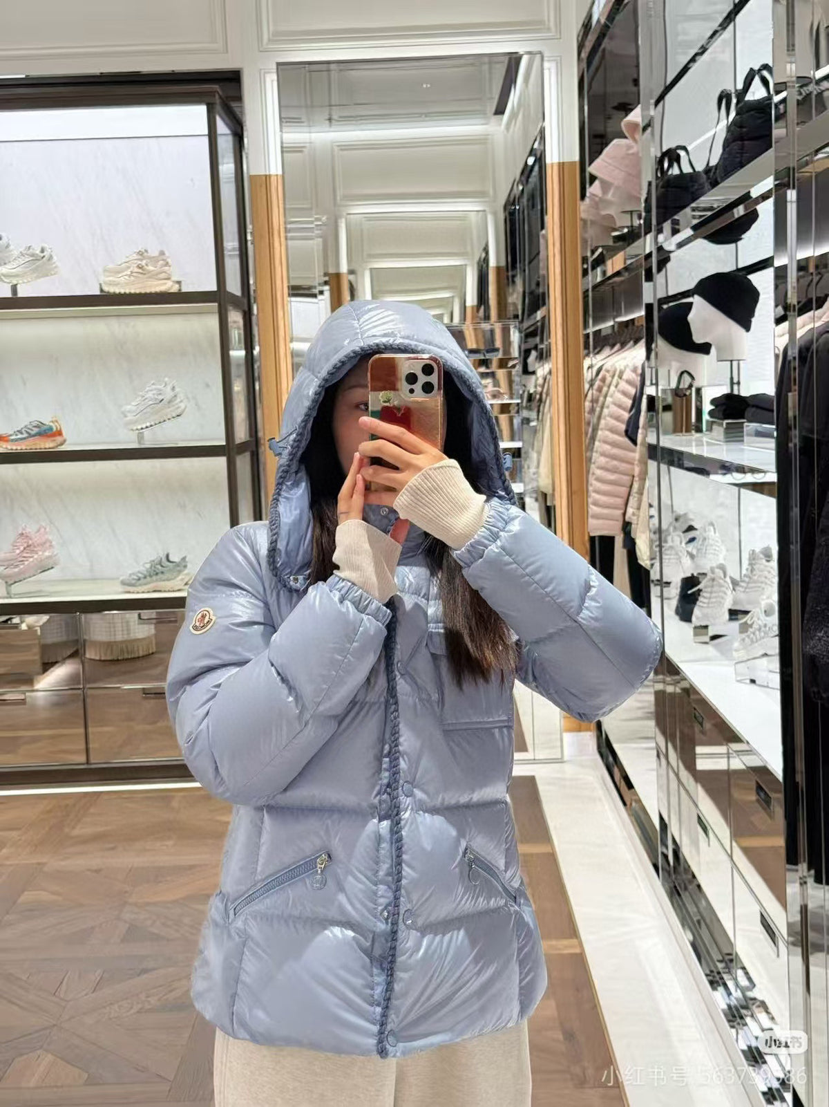 Moncler Women's Hooded Down Jacket - view 10