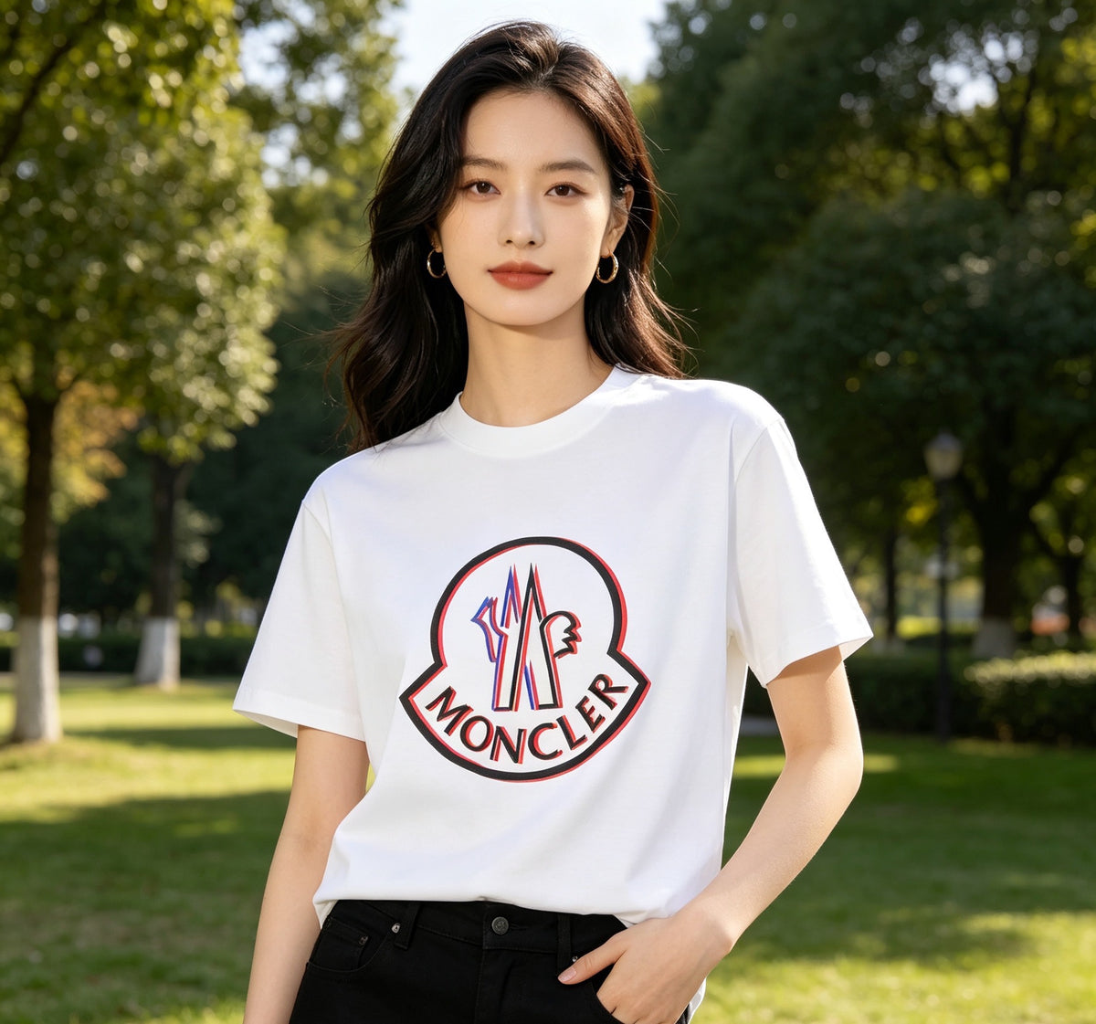 Moncler Graphic Logo Lightweight T-Shirt - view 10