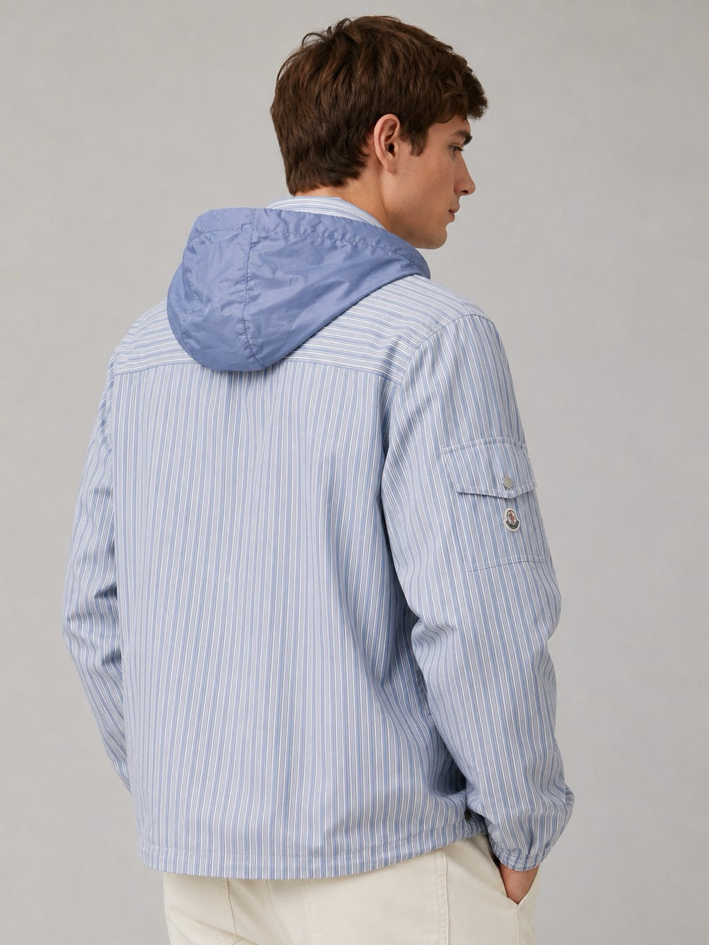 Moncler Hooded Zip-Up Graphic Shirt - view 10