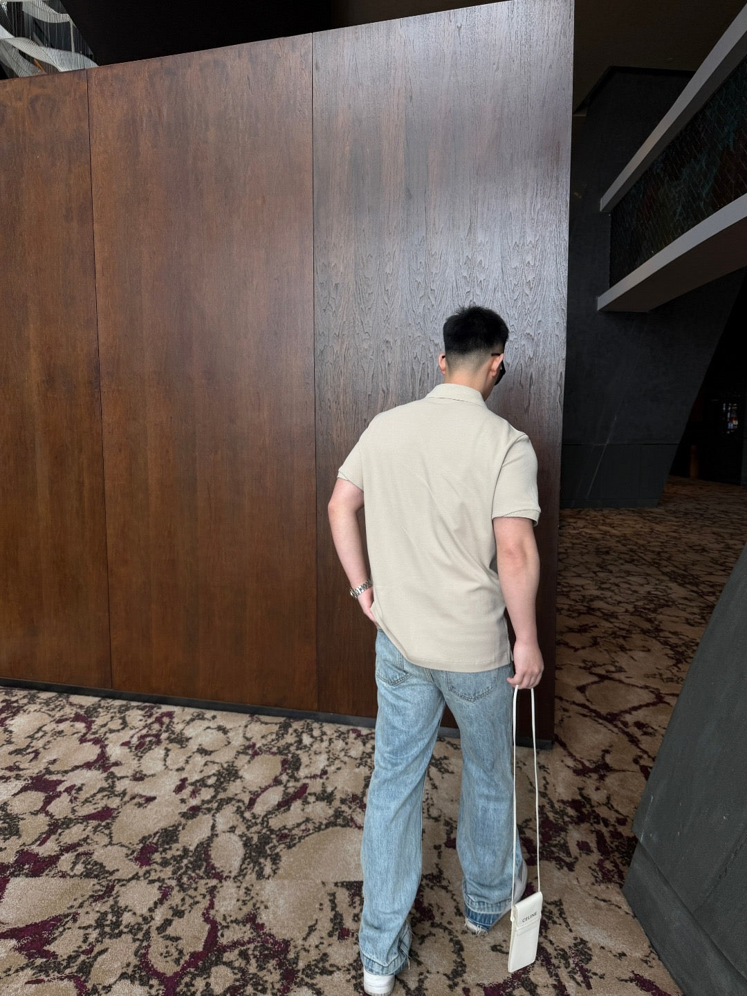 Moncler Zip-Up Embroidered Polo Shirt - Black - view 10