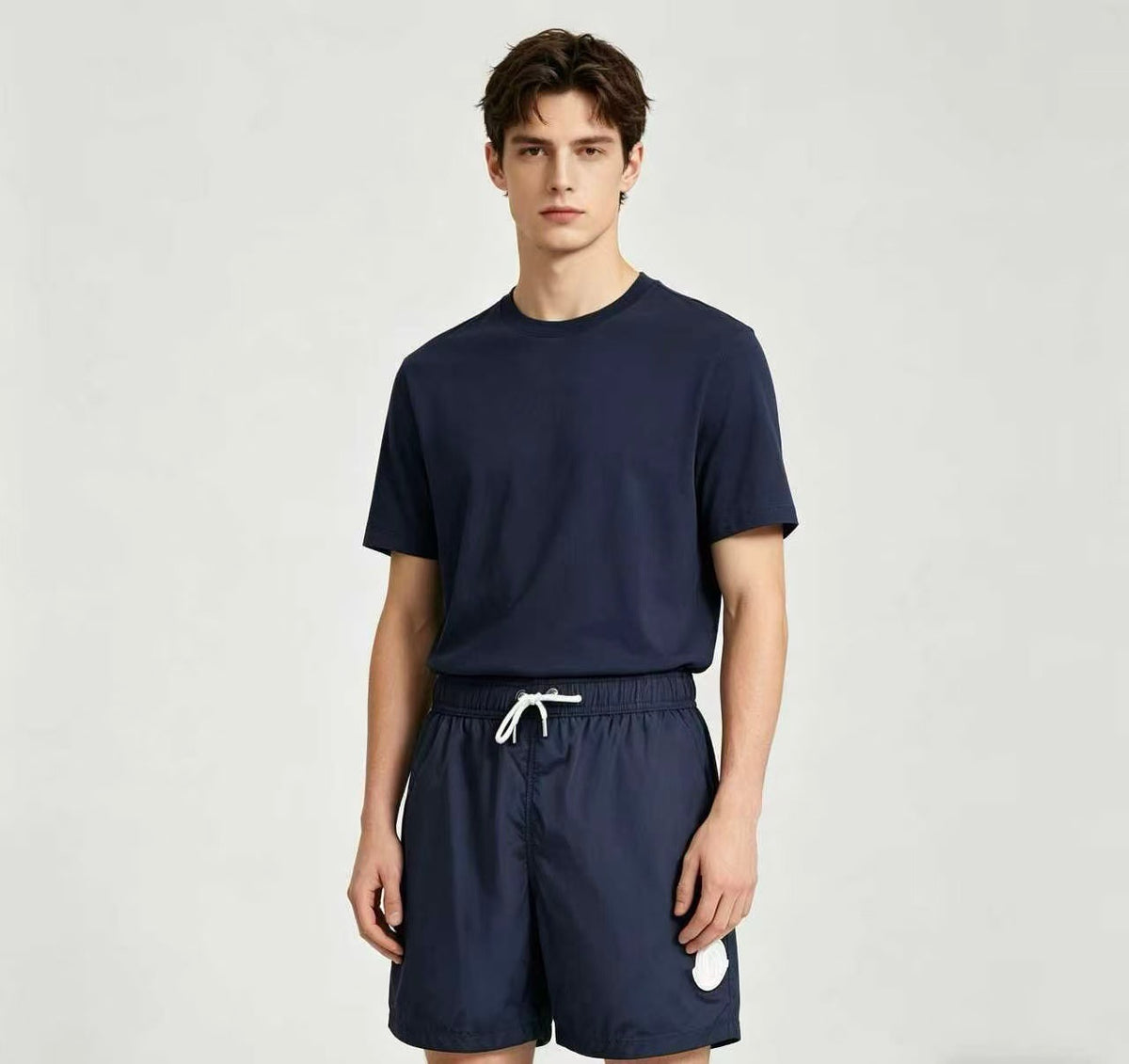 Moncler Logo Lightweight Short - White - view 10