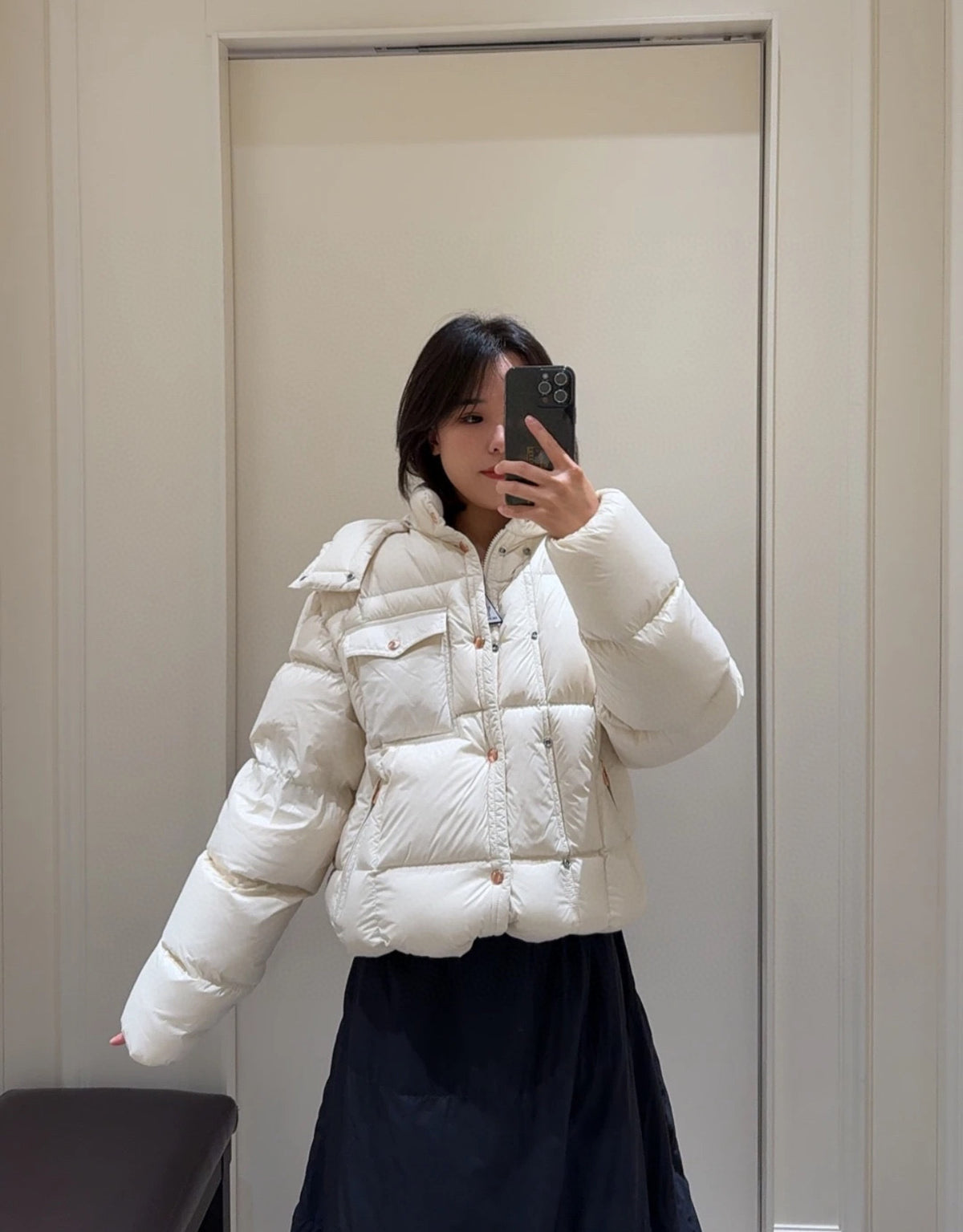 Moncler Women's Hooded Zip-Up Down Jacket - view 10