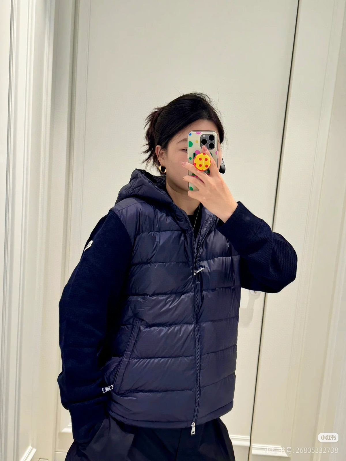 Moncler Hooded Zip-Up Lightweight Down Jacket - view 10