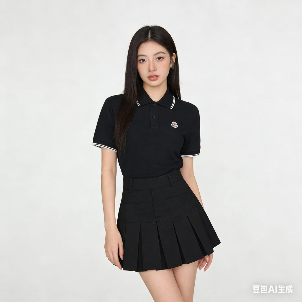 Moncler Logo Lightweight Polo Shirt - view 10