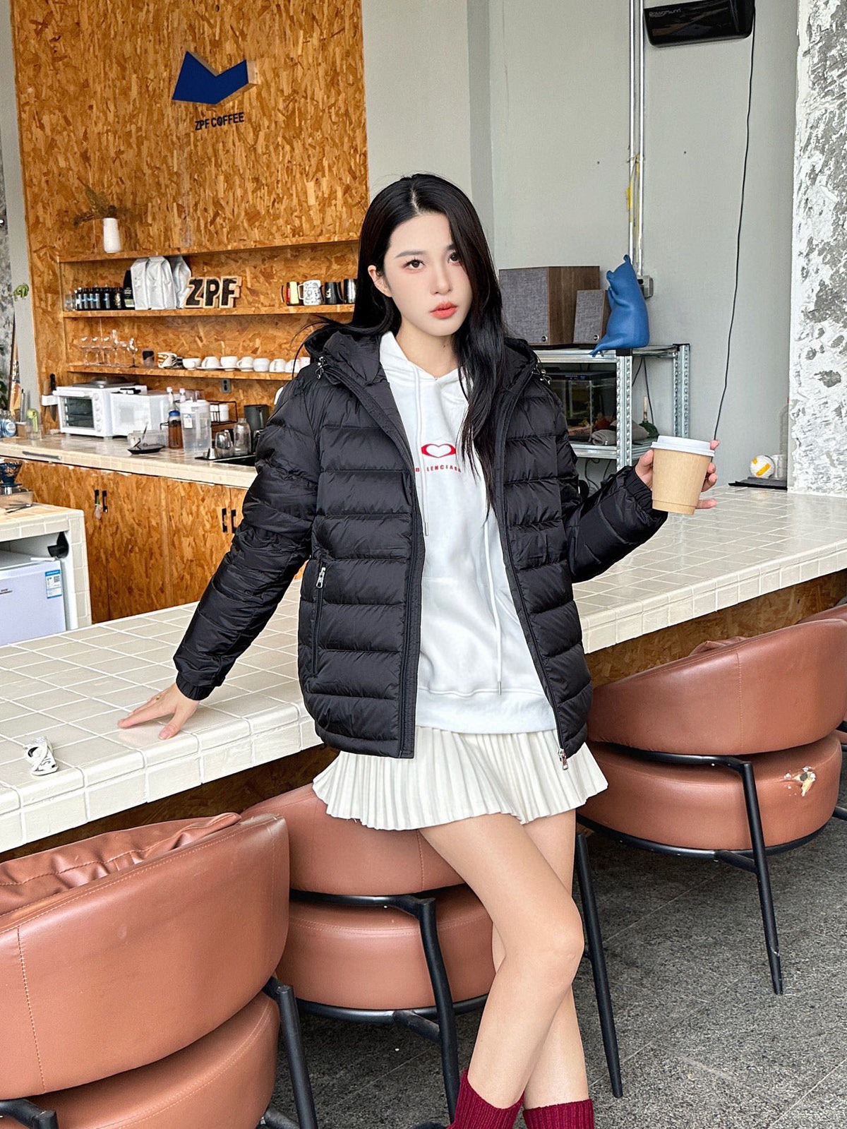 Moncler Hooded Lightweight Down Jacket - view 10