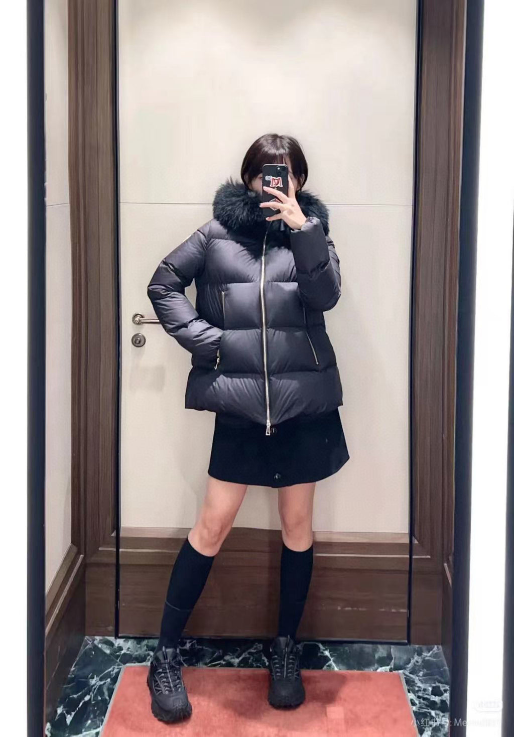 Moncler Women's Hooded Zip-Up Down Jacket - view 11