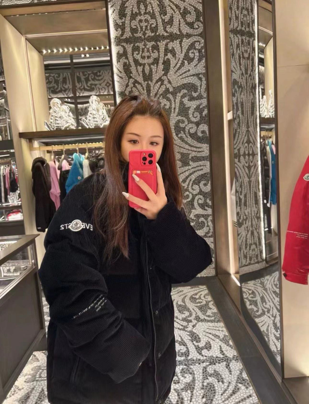 Moncler Zip-Up Embroidered Down Jacket - view 11