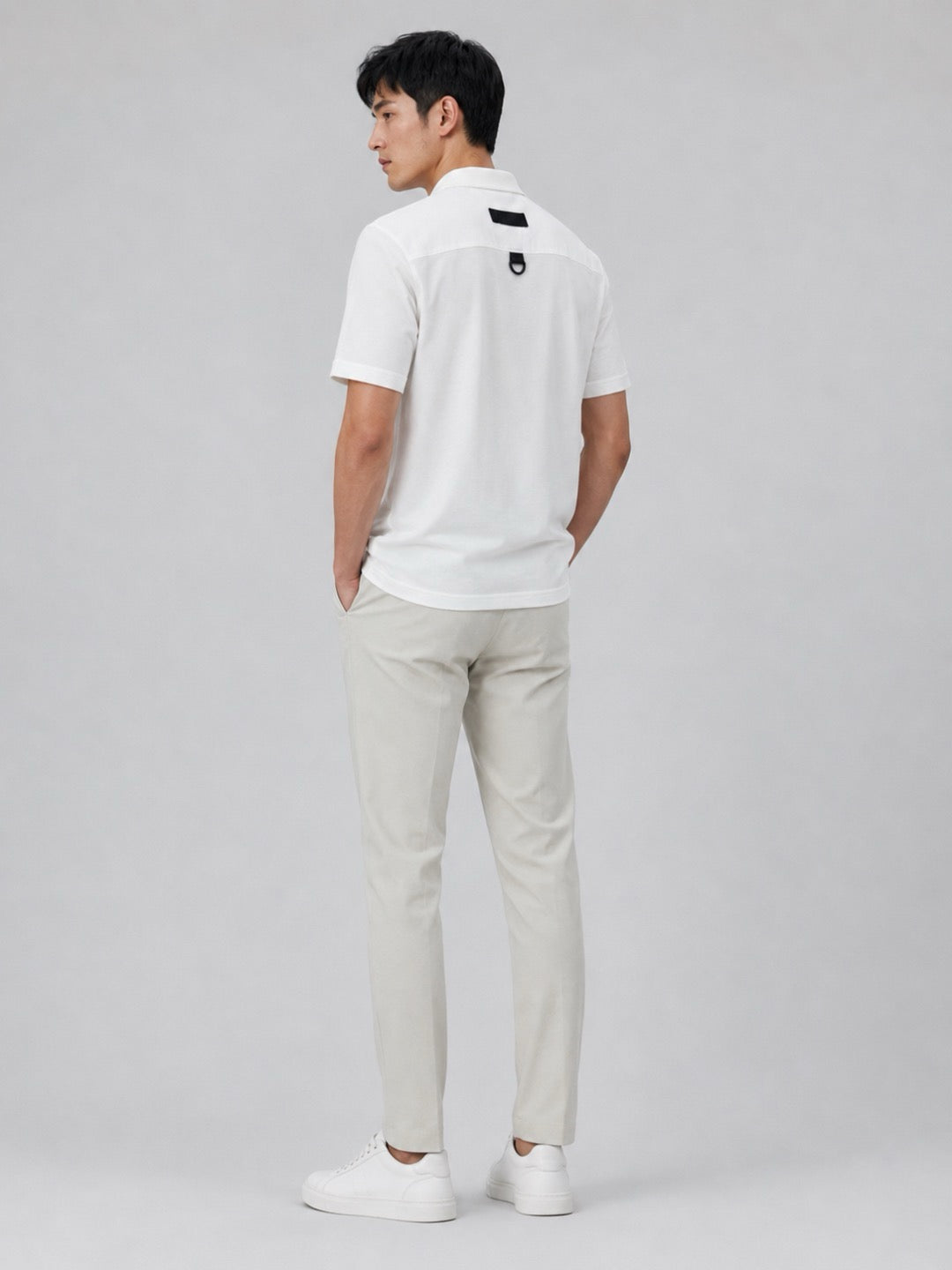 Moncler Zip-Up Logo Polo Shirt - view 11