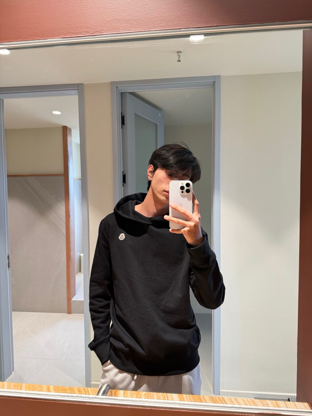Moncler Hooded Embroidered Hoodie - view 11