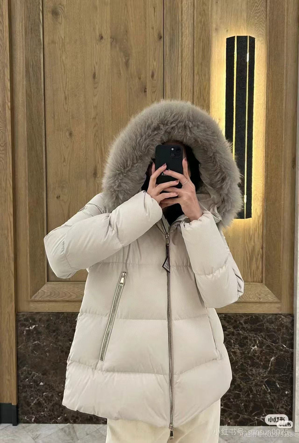 Moncler Women's Hooded Zip-Up Down Jacket - view 11