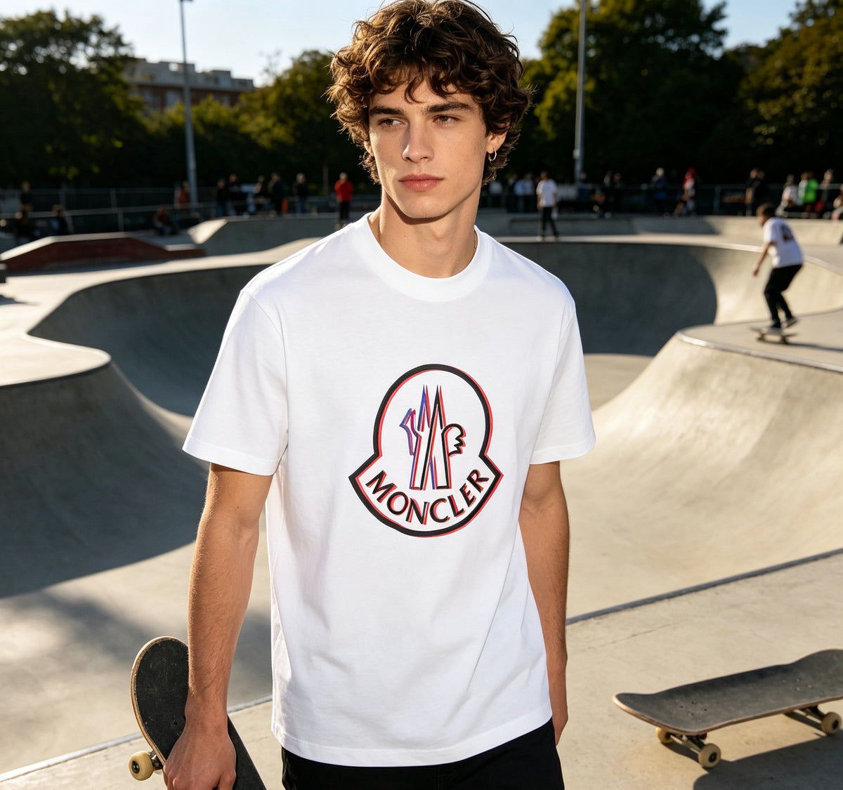 Moncler Graphic Logo Lightweight T-Shirt - view 11