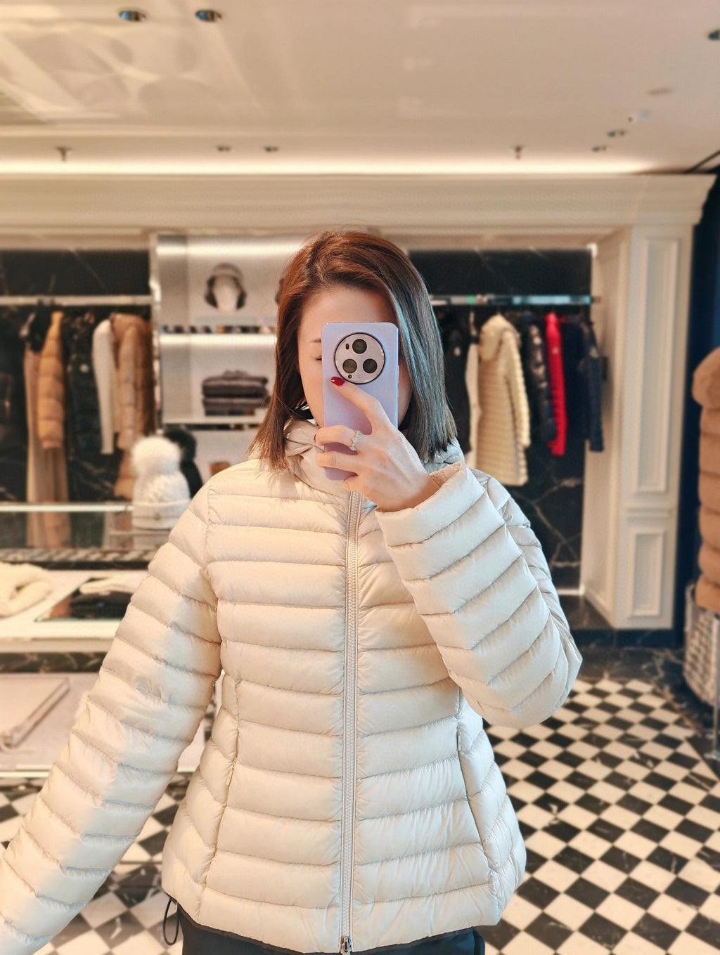 Moncler Women's Hooded Zip-Up Down Jacket - view 11