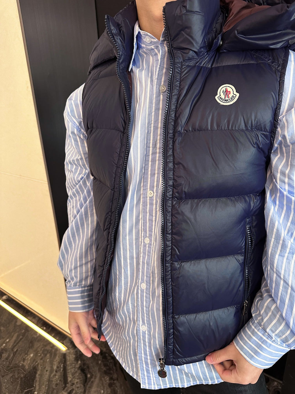 Moncler maya Hooded Zip-Up Logo Vest - view 11