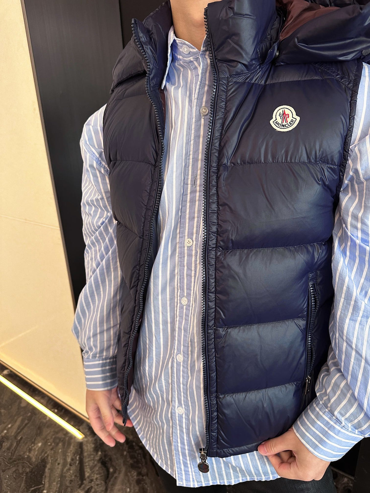 Moncler maya Hooded Zip-Up Logo Vest - view 11
