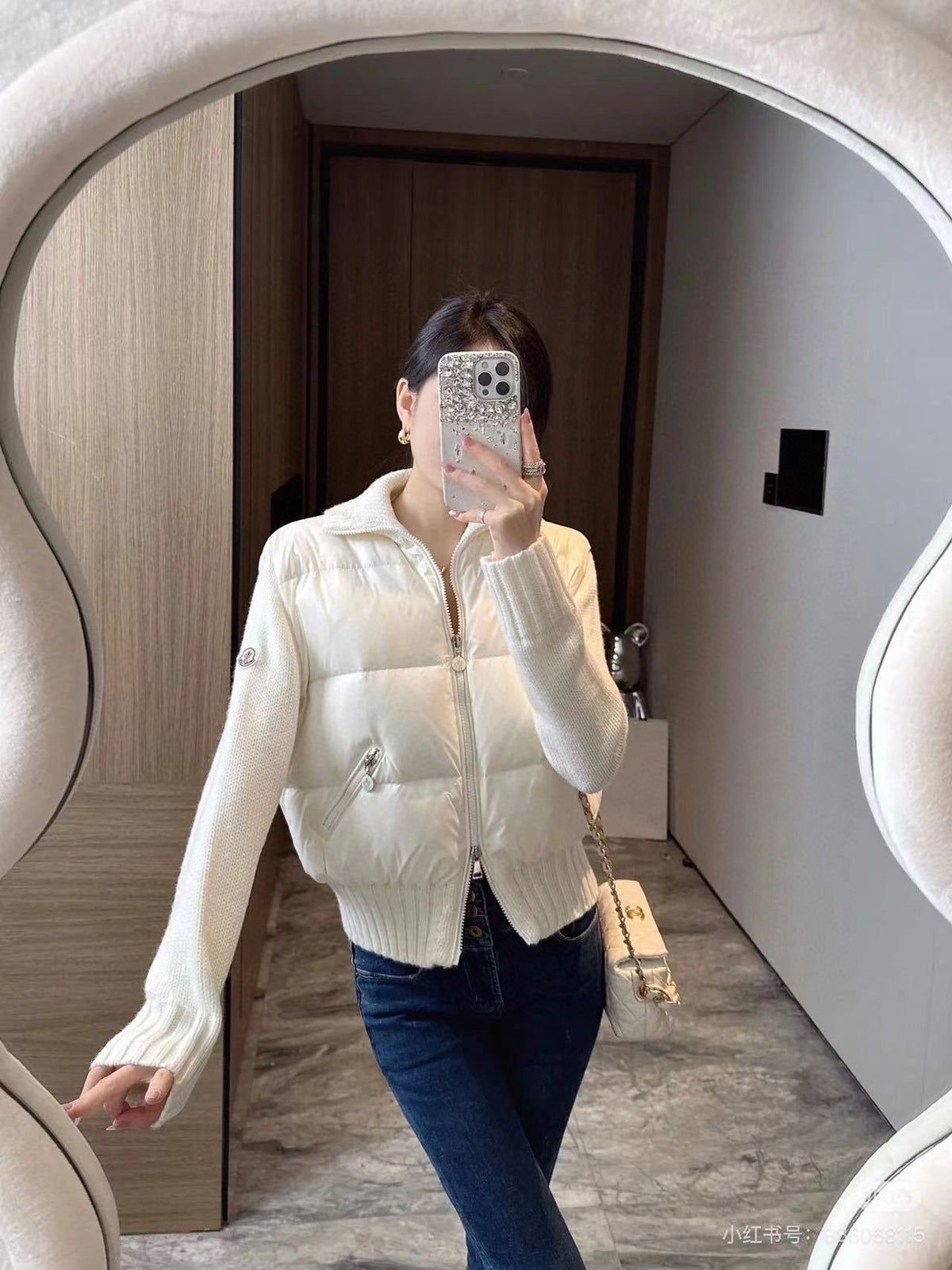 Moncler Embroidered Logo Down Jacket - view 11