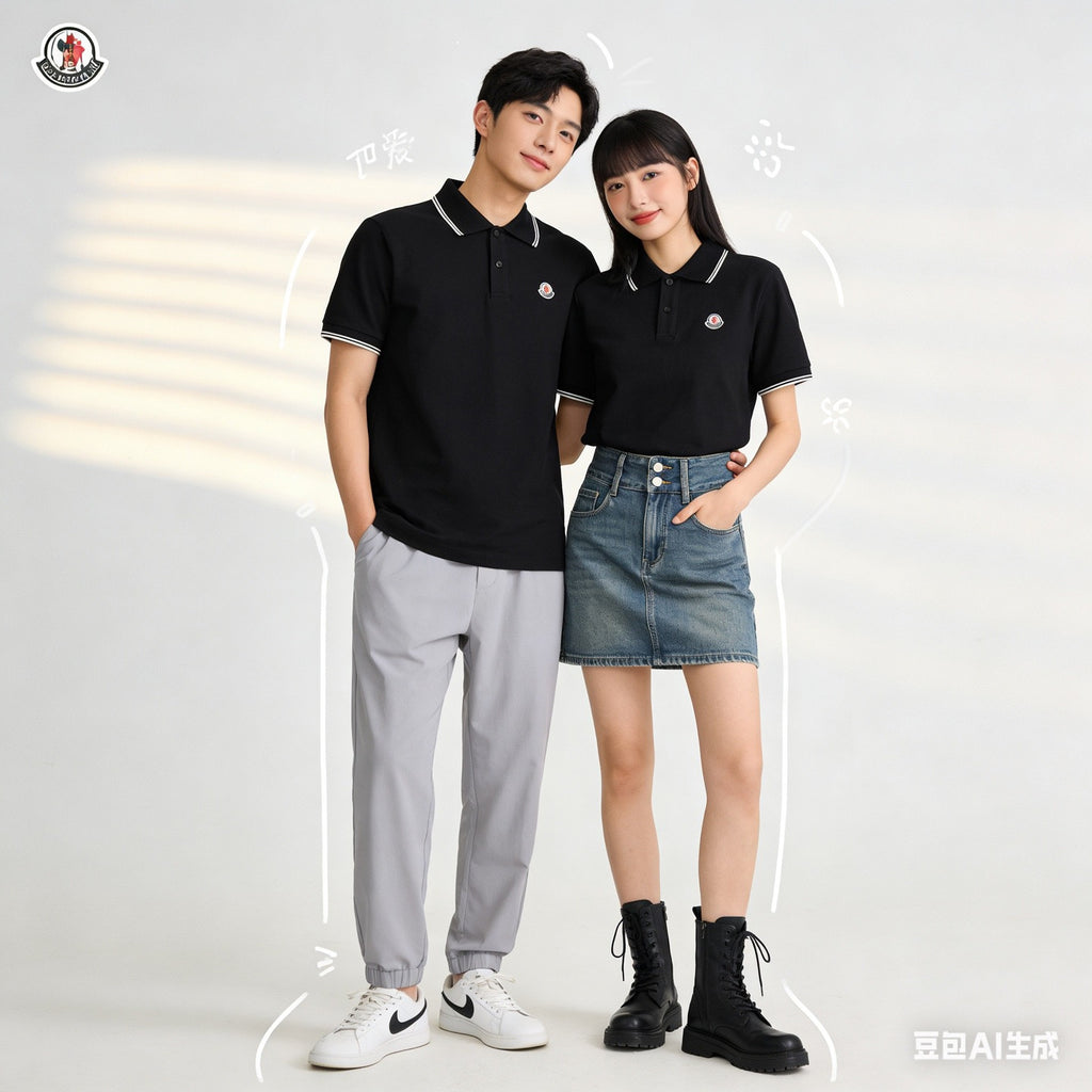Moncler Logo Lightweight Polo Shirt - view 11