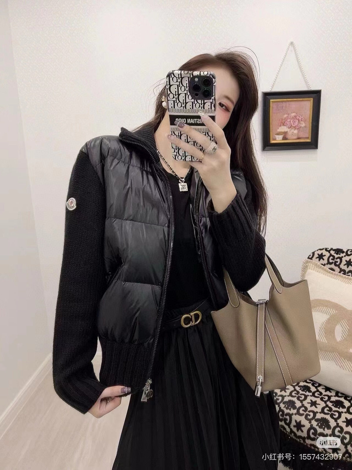 Moncler Embroidered Logo Down Jacket - view 11