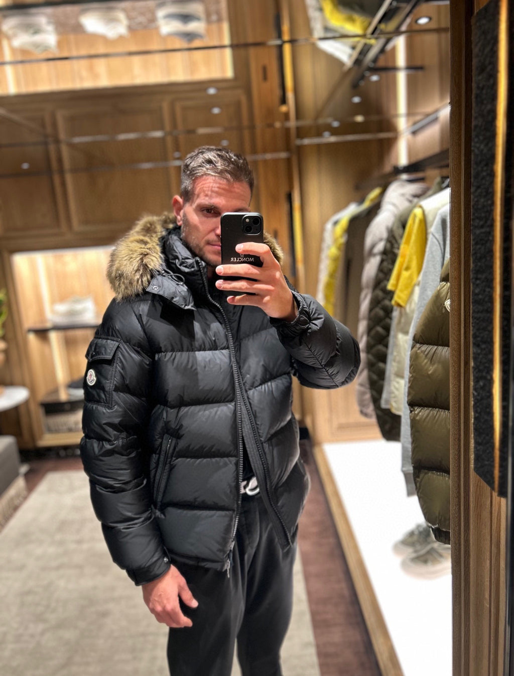 Moncler Men's Hooded Zip-Up Down Jacket - view 11