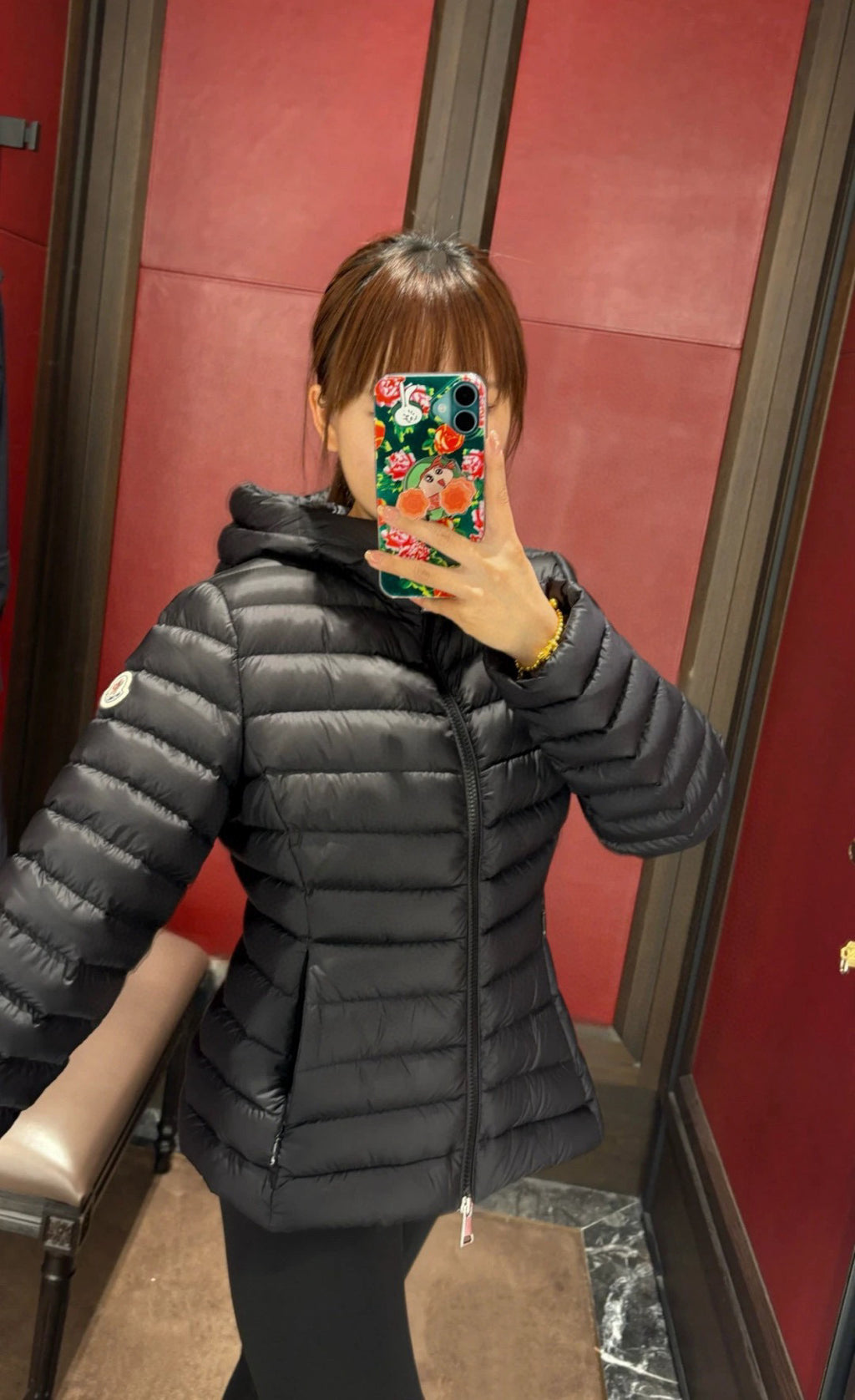 Moncler Women's Hooded Zip-Up Down Jacket - view 12