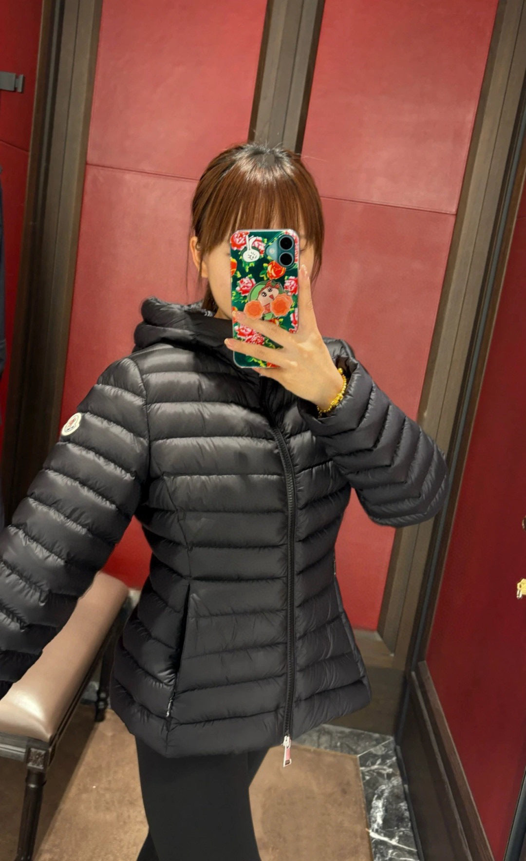 Moncler Women's Hooded Zip-Up Down Jacket - view 12