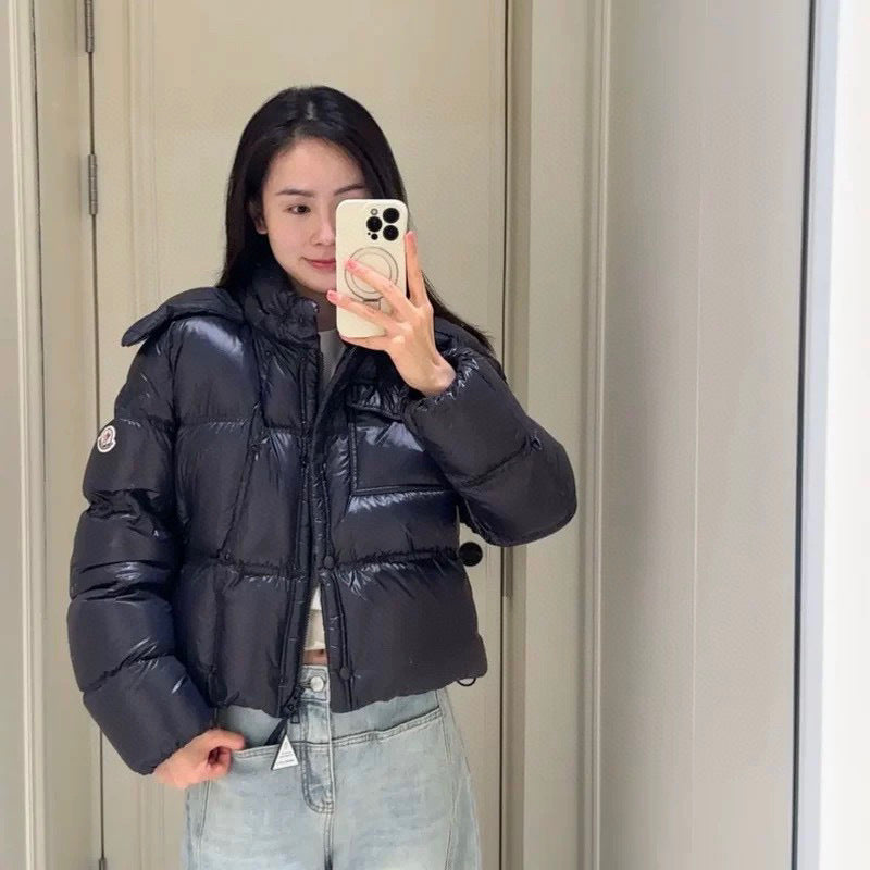 Moncler Women's Hooded Zip-Up Down Jacket - view 12