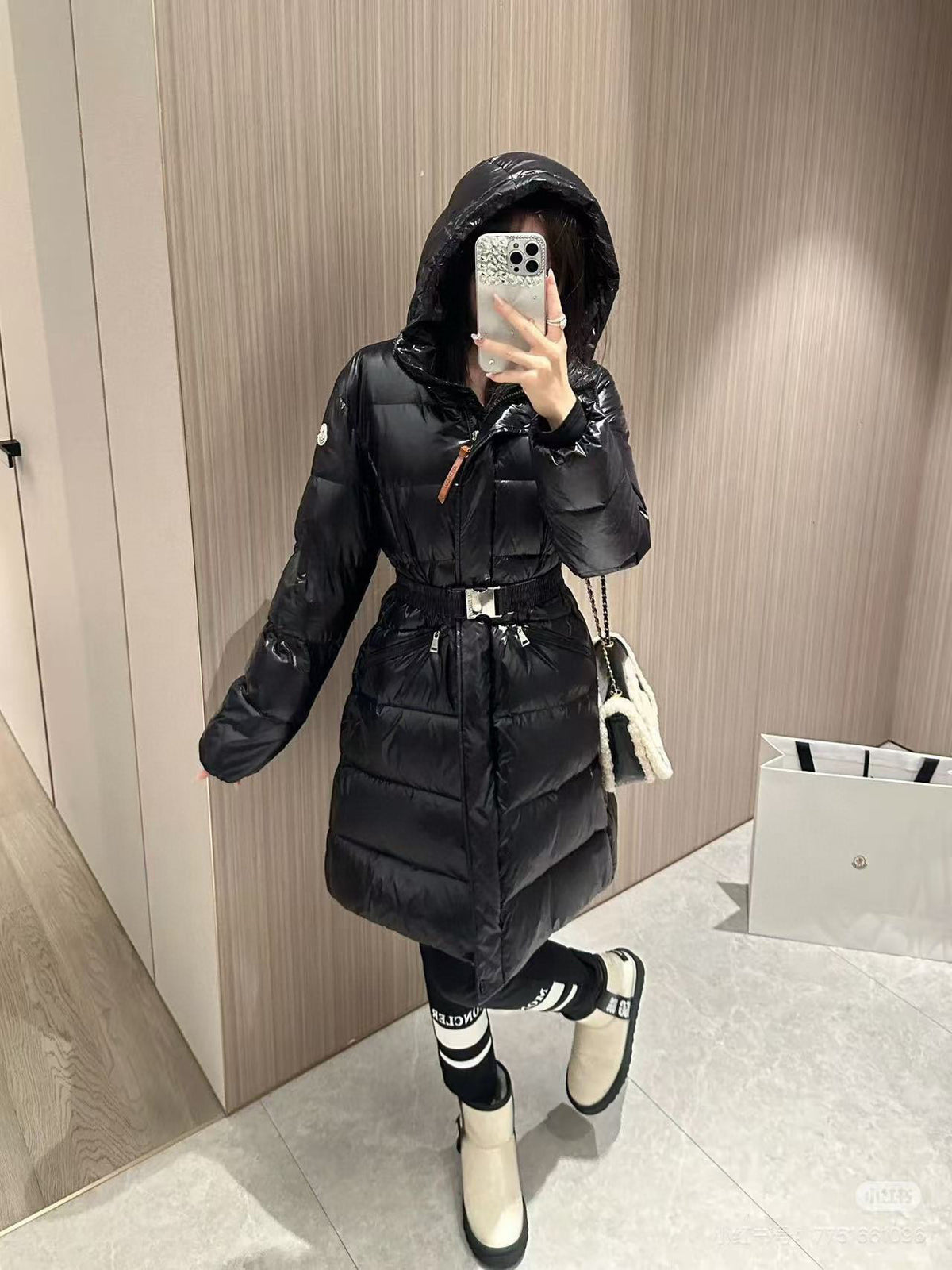 Moncler Women's Hooded Zip-Up Down Jacket - view 12