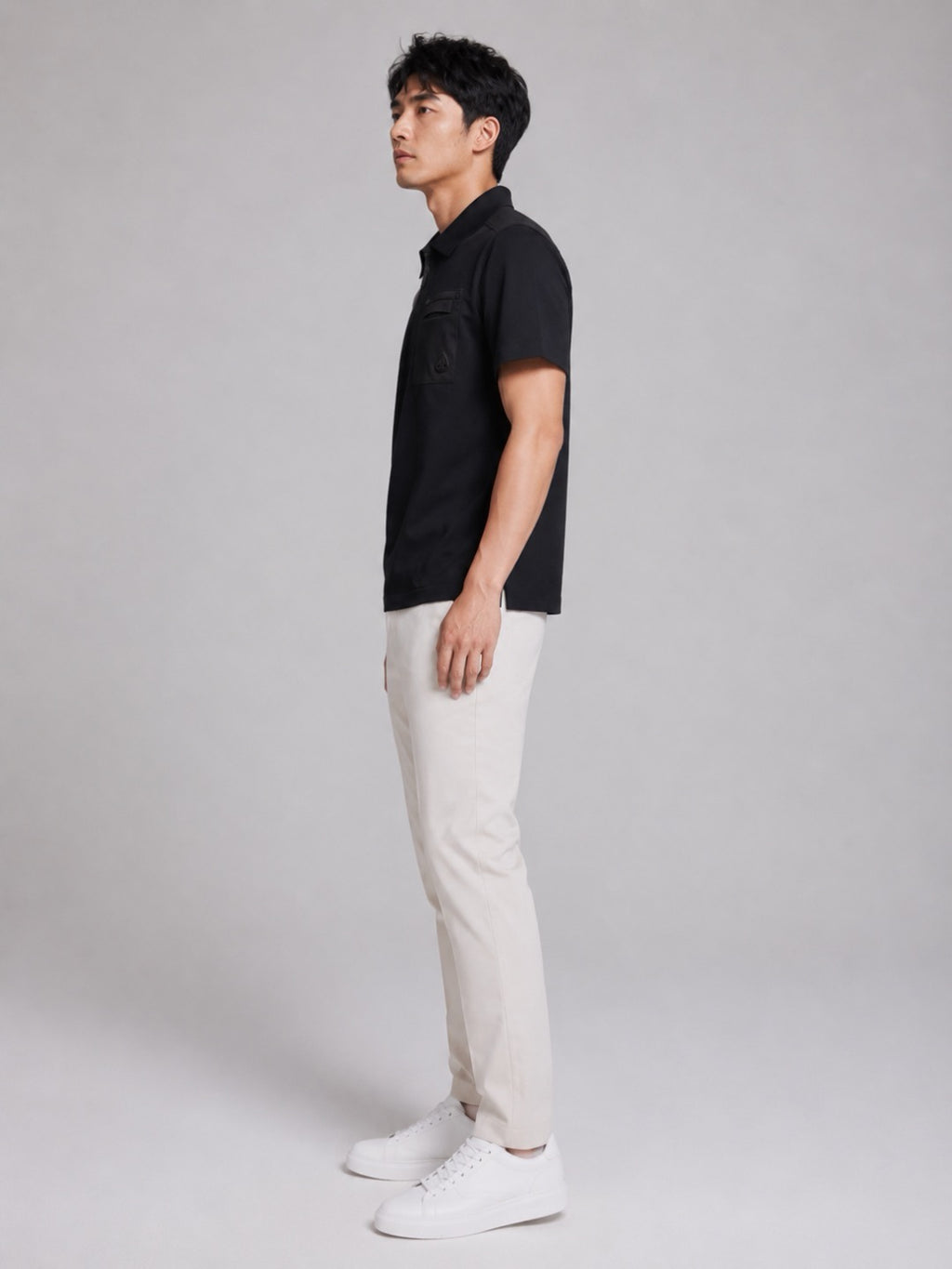 Moncler Zip-Up Logo Polo Shirt - view 12